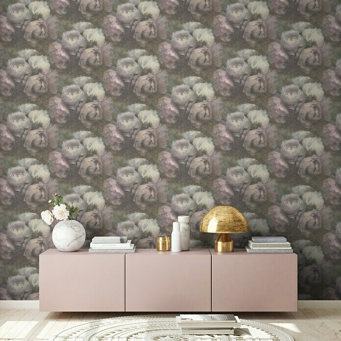 AS Creation New Walls Vliestapete Rose (Rosé, Floral, 10,05 x 0,53 m)