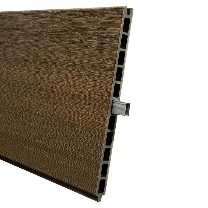 Steckzaun Verona (177,3 x 28 cm, Teak Braun) | BAUHAUS