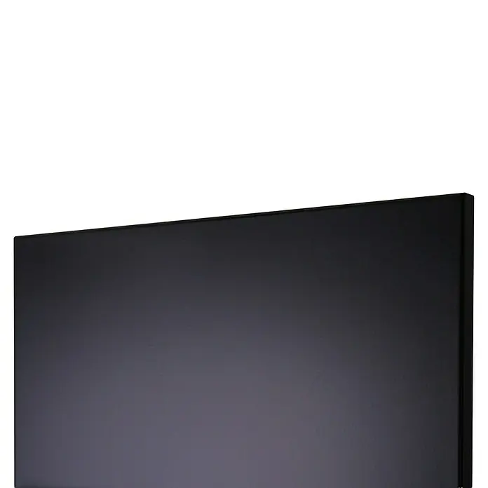 Badheizkörper Manhattan - B x H: 470 x 1.800 mm, Schwarz, 2 x Halter 15mm, Nennleistung: 1.964 W - Nahaufnahme eines modernen, dunklen Monitors mit klarem Design und schmalem Rahmen, ideal für Gaming oder professionelle Anwendungen.