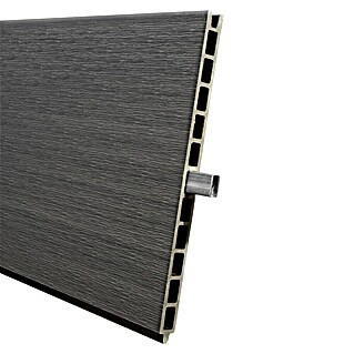 Steckzaun Verona (177,3 x 28 cm, Grau)