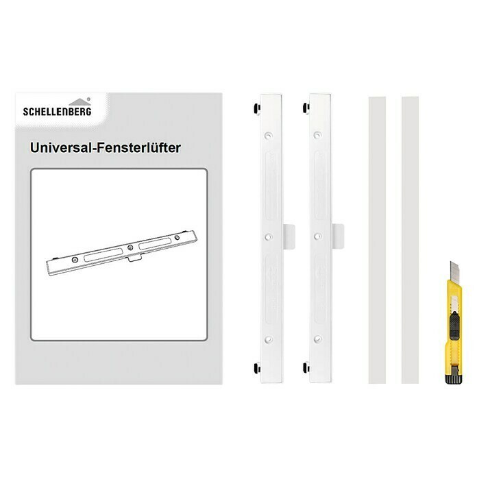 Schellenberg Fensterlüfter-SetL x B x H: 293 x 21 x 9,5 mm, Weiß, 2 Stk. Unknown