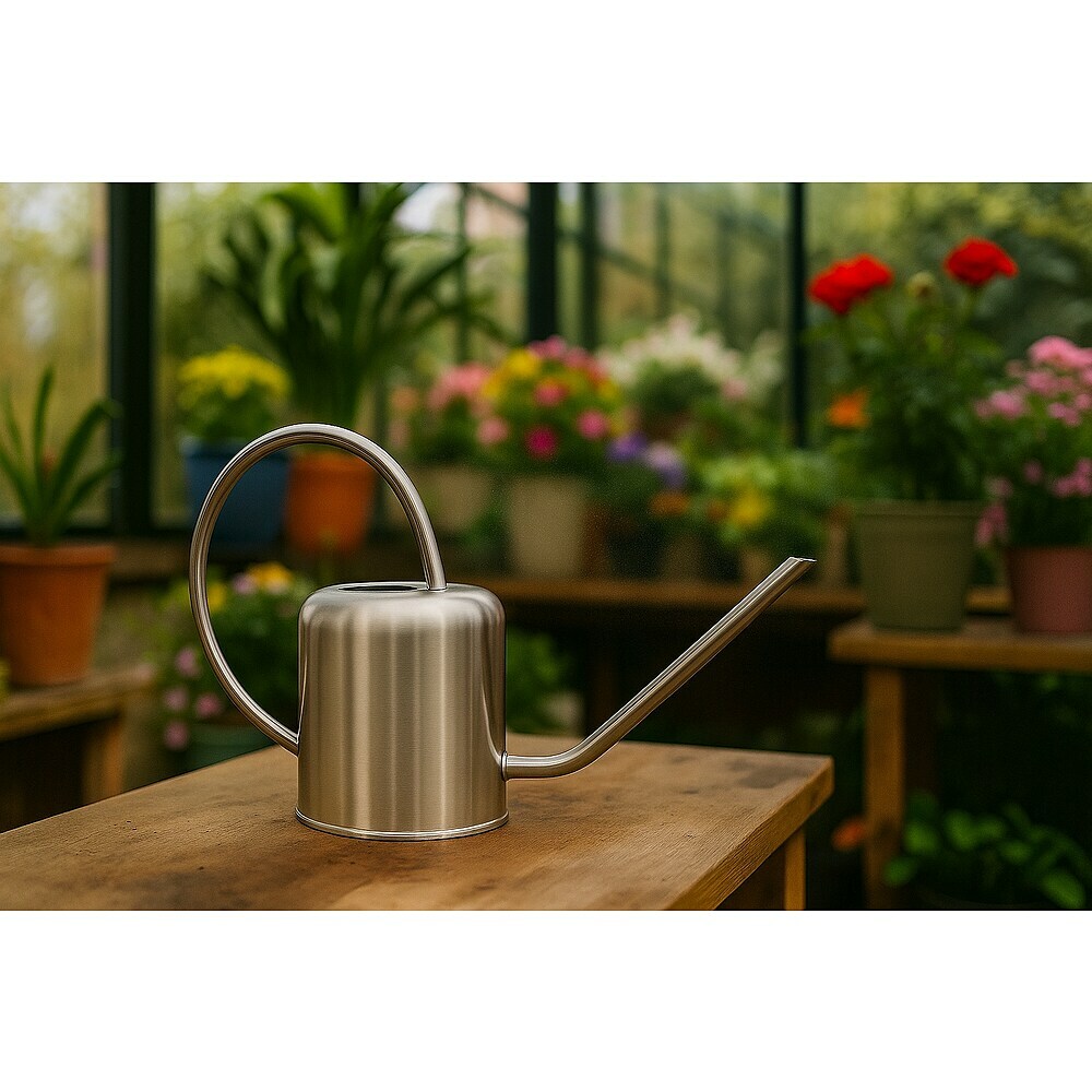 TrendLine Giekanne 1,8 L Aus Edelstahl Silber Matt - Stilvolle Giekanne  Fr Zimmerpflanzen & Blumen Giekanne Edelstahl
