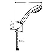 Hansgrohe Crometta Brause-Set 85 Vario (Anzahl Funktionen: 2, Durchmesser Handbrause: 8,5 cm, Chrom)