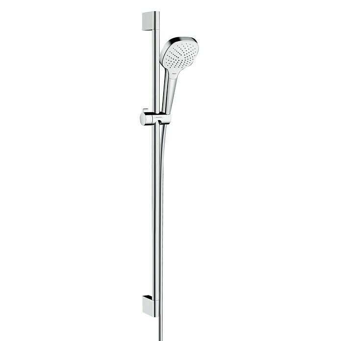 Hansgrohe Brausegarnitur Croma Select E VarioLochabstand: 91,5 cm, Art Strahl: Rain, TurboRain, IntenseRain, Chrom/Weiß Front View