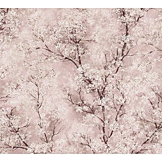 AS Creation New Walls Vliestapete Bäume (Rosa, Floral, 10,05 x 0,53 m)