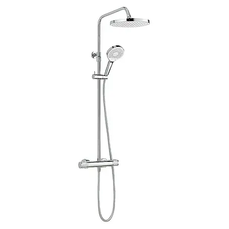 SCHÖNER WOHNEN-Kollektion  Duschsystem Glaia mit Thermostat Wassersparend Chrom