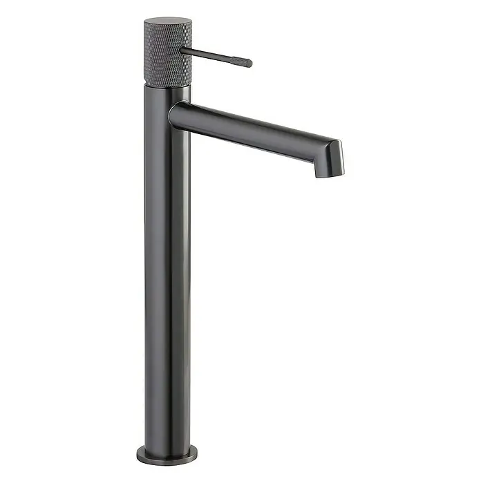 SCHÖNER WOHNEN-Kollektion Waschtischarmatur Kadia Auslaufhöhe 24,2 cm Industrial - Industrial, Seidenmatt - Elegante, mattschwarze Waschtischarmatur mit hohem Auslauf. Das moderne Design zeichnet sich durch klare Linien und eine strukturierte Oberfläche aus.