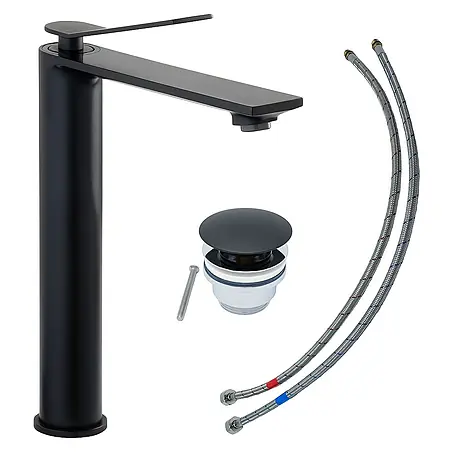 SCHÖNER WOHNEN-Kollektion  Waschtischarmatur Viola Auslaufhöhe 24 cm Mattschwarz