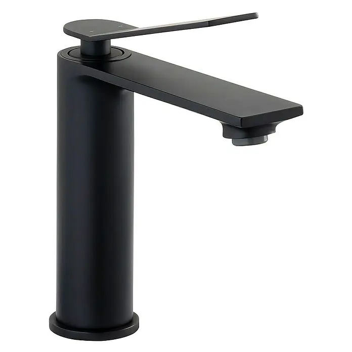 SCHÖNER WOHNEN-Kollektion Waschtischarmatur Viola Auslaufhöhe 13,5 cm Mattschwarz - Mattschwarz, Seidenmatt - Elegante schwarze Waschtischarmatur. Das moderne Design zeichnet sich durch klare Linien und eine matte Oberfläche aus, die jedem Badezimmer einen Hauch von Stil verleiht.