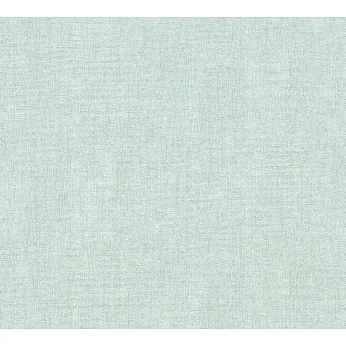 A.S. Création New Walls Vliestapete Textil - Türkis, Uni, 10,05 x 0,53 m - Hellblauer Stoff mit feiner Textur. Perfekt für minimalistische Designs und beruhigende Umgebungen. Ein zeitloser Hintergrund für vielfältige Anwendungen.