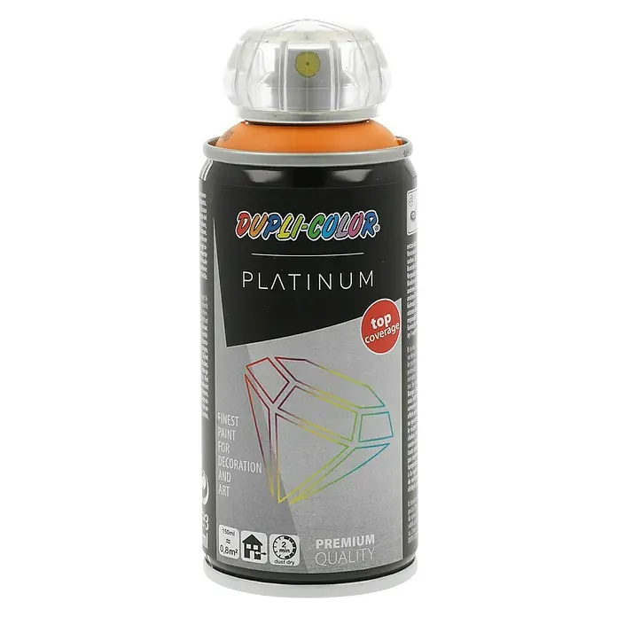 Dupli-Color Platinum Sprühlack RAL 2003 - Pastellorange, Seidenmatt, 150 ml - Dupli-Color Platinum Sprühfarbe für feine Malarbeiten, Dekoration und Kunst. Hochwertige Qualität für beste Ergebnisse.