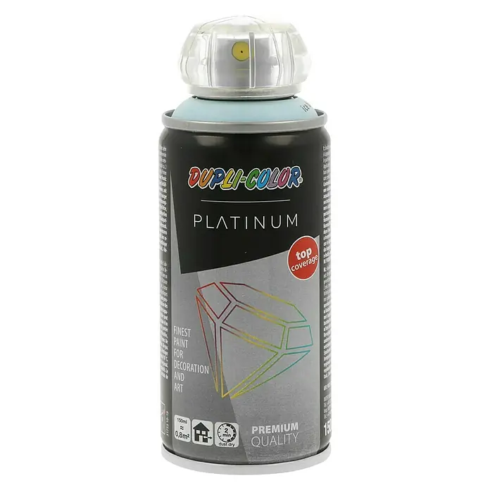 Dupli-Color Platinum Sprühlack - Eisblau, Seidenmatt, 150 ml - Dose Dupli-Color Platinum Sprühlack für Dekoration und Kunst mit höchster Deckkraft.