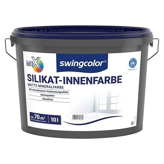 swingcolor Mix Silikat-Wandfarbe (Basismischfarbe, 10 l, Matt)