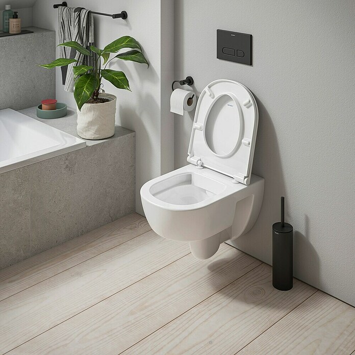 Duravit D-Code Komplet zidne WC školjke 2.0  (Bez ruba, Oblik ispiranja: Duboko, WC odvod: Vodoravno) | BAUHAUS