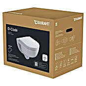 Duravit D-Code Set za stenski WC 2.0  (Izpiranje brez roba, Oblika splakovanja: Globok, WC odtok: Vodoravno, Bela) | 3943 - WC Wand Marke | DBBA - Keramik Marke | DBB - Keramik | DB - Keramik/Wannen | D - Sanitär | BAUHAUS