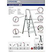 Alpos Alu Preklopne ljestve  (Broj stuba: 3 Kom., Radna visina: 2,64 m, Opteretivost: 150 kg, Aluminij) | BAUHAUS
