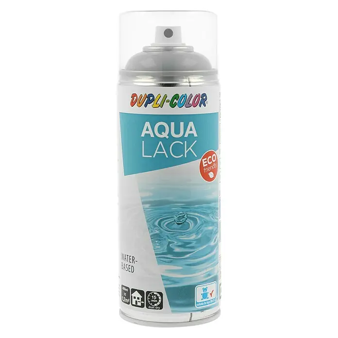 Dupli-Color Aqua Sprühlack Aqua Lack RAL 7001 - Silbergrau, Hochglänzend, 350 ml - Dupli-Color Aqua Lack Sprühdose: Wasserbasierter Lack für vielfältige Anwendungen, umweltfreundlich und schnelltrocknend.