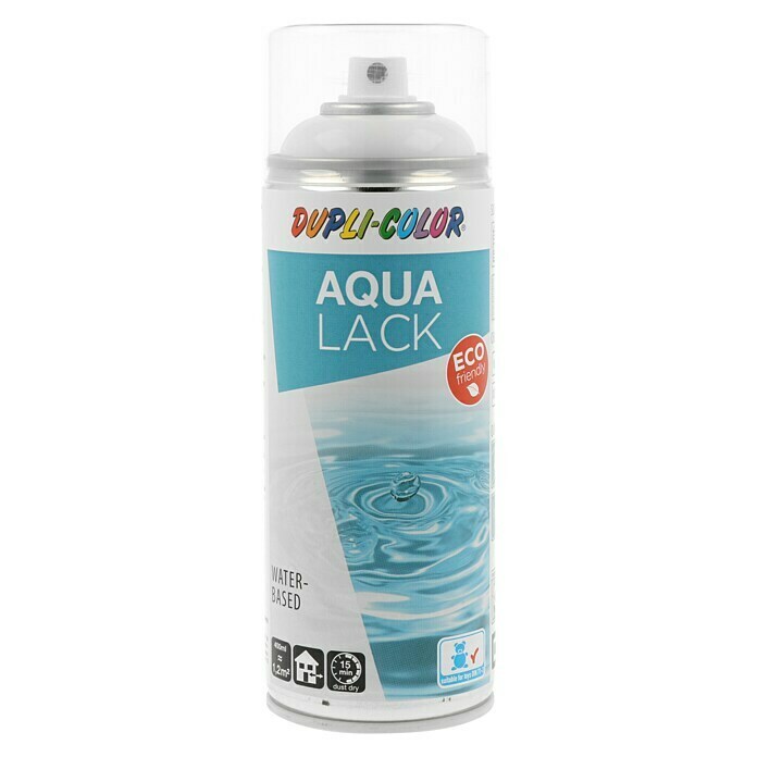 Dupli-Color Aqua Lakspray RAL 9010 (Zuiver wit, Hoogglans, 350 ml)
