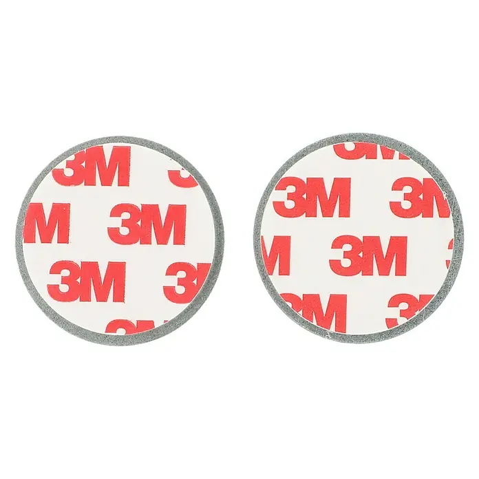 Mini-Rauchmelder-Befestigung - Durchmesser: 4 cm, Kleben - Zwei runde 3M Klebepads, ideal für sichere und dauerhafte Befestigung. Die Pads sind einfach anzuwenden und vielseitig einsetzbar.