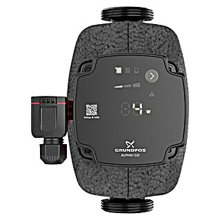 Grundfos Umwälzpumpe ALPHA1 GO 25-60 180 (Leistungsaufnahme: 4 W - 45 W, Förderhöhe: 4 m, Einbaulänge: 180 mm)