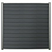 Steckzaun-Element Monza (177,3 x 14 cm, Anthrazit, 2er Pack WPC-Bohlen für Steckzaunsystem) | BAUHAUS