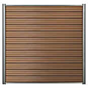 Steckzaun-Element Monza (177,3 x 14 cm, Braun, 2er Pack WPC-Bohlen für Steckzaunsystem) | BAUHAUS