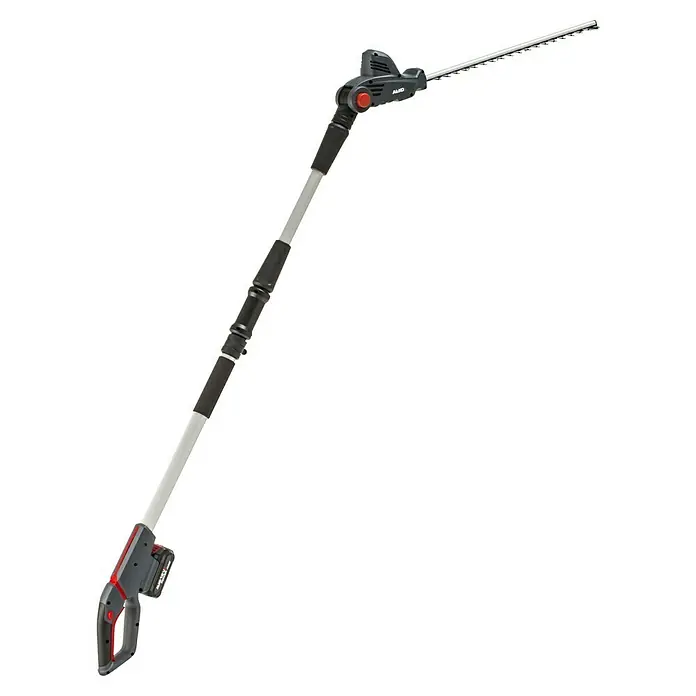 AL-KO 18V/36V Akku-Heckenschere HTAD 1845 - 18 V, Li-Ionen, 1 Akku, Schnittlänge: 45 cm - AL-KO Akku-Hochentaster mit Teleskopstiel für komfortables und sicheres Schneiden hoher Hecken und Büsche vom Boden aus.