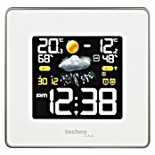 Technoline Wetterstation WS 6440 (Anzeige: LED, Netzbetrieben, Weiß, 5,4 x 14,8 x 13,7 cm)