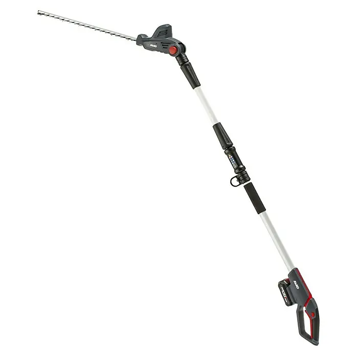 AL-KO 18V/36V Akku-Heckenschere HTAD 1845 - 18 V, Li-Ionen, 1 Akku, Schnittlänge: 45 cm - Die AL-KO Hochentaster ermöglicht müheloses Schneiden hoher Hecken und Sträucher vom Boden aus. Er ist mit einem verstellbaren Teleskopstiel ausgestattet.