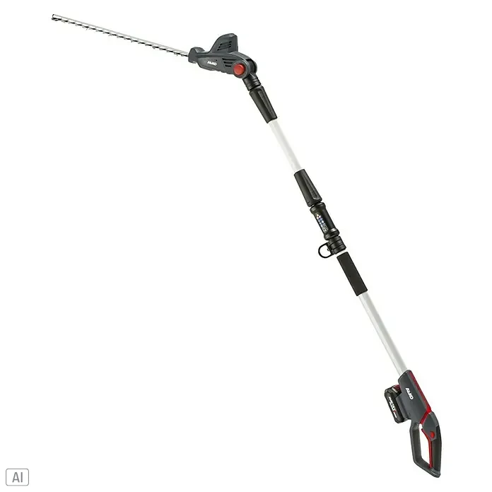 AL-KO 18V/36V Akku-Heckenschere HTAD 1845 - 18 V, Li-Ionen, 1 Akku, Schnittlänge: 45 cm - Die AL-KO Hochentaster ermöglicht müheloses Schneiden hoher Hecken und Sträucher vom Boden aus. Er ist mit einem verstellbaren Teleskopstiel ausgestattet.