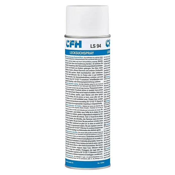 CFH Lecksuchspray Control Plus LS 94 - 400 ml - CFH Lecksuchspray LS 94 zur schnellen und zuverlässigen Ortung von Gaslecks in Leitungen und Systemen.