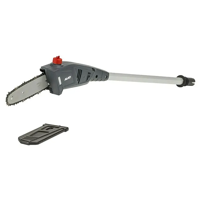 AL-KO 18V/36V Akku-Hochentaster CSAD 1820 - 2 Ah, Ohne Akku, Länge Stiel: 210 cm - 260 cm - Astkettensäge von AL-KO mit Teleskopstiel und Kettenschutz für sicheres Arbeiten in der Baumpflege und Gartenarbeit.