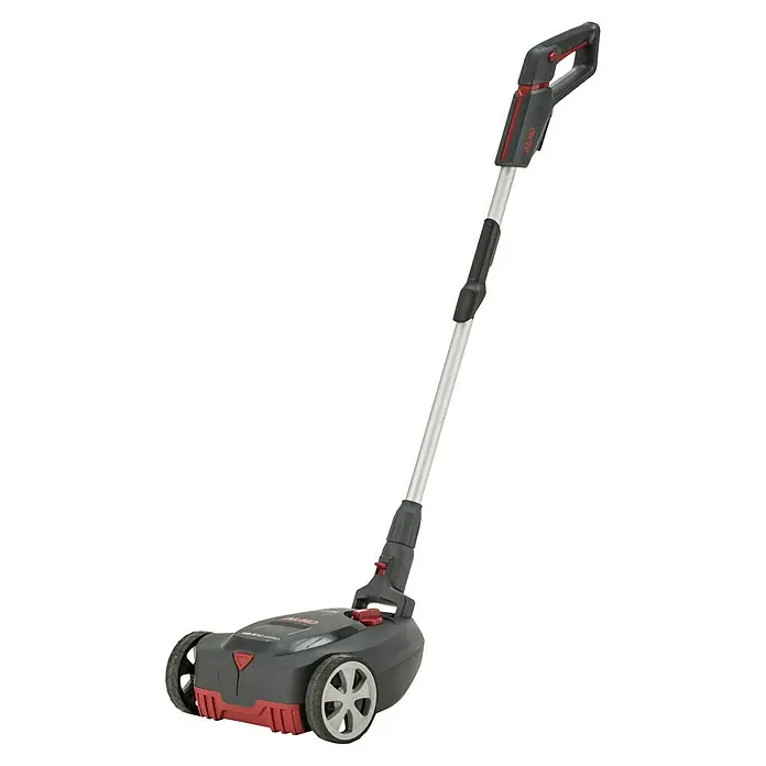AL-KO 18V/36V Akku-Rasenmäher 22.6 - 18 V - 36 V, 1 Akku, 2,5 Ah, Schnittbreite: 22 cm - Akkuschere AL-KO mit rotem Akzent und verstellbarem Teleskopstiel für müheloses Trimmen von Rasenkanten.