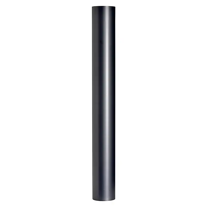 Firefix Ofenrohr - Ø x L: 120 x 1.000 mm, Gebläut, Blauglanz - Das Bild zeigt eine lange, zylindrische Säule mit einer glänzenden, metallischen Oberfläche in dunklen Farbtönen und einem hellen Lichtreflex.