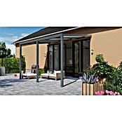 Terrassenüberdachung Sixty Edition (L x T: 400 x 250 cm, Polycarbonat, Anthrazitgrau, Klar)