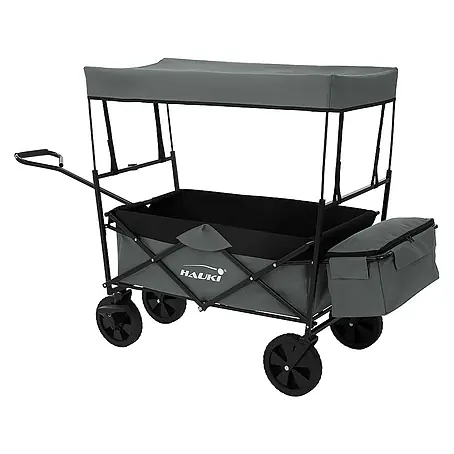 Hauki  Bollerwagen Transportwagen für Kinder faltbar mit Dach und Tasche