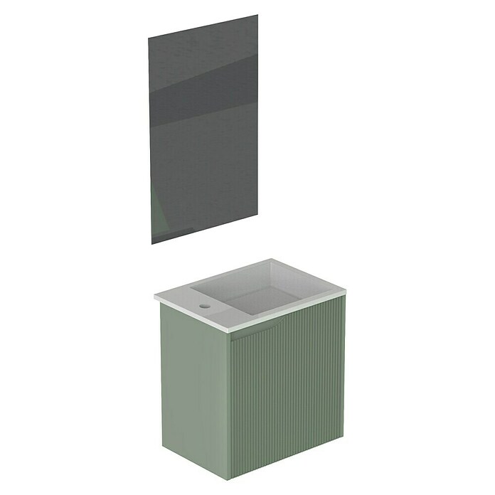 Futurbath Conjunto de mueble de baño Lina (Ancho: 50 cm, Verde, 3 pzs.) | BAUHAUS