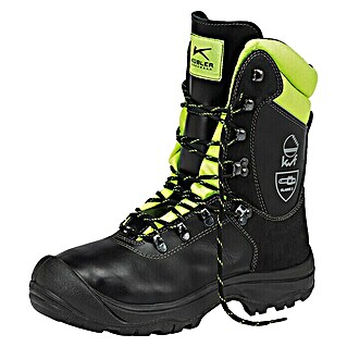 Kübler Forest Schnittschutz-Stiefel (Schuhgröße: 44, Schwarz/Neongelb, S3)