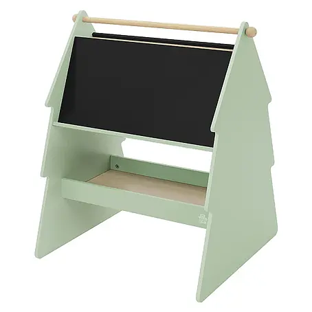 ECD Germany  Kreidetafel Tanne Kindertafel mit Ablage & Papierrolle MDF / Kiefer