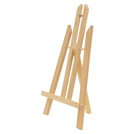 ECD Germany  Zeichenstift-Set Tischstaffelei aus Holz klappbar mit H-Rahmen