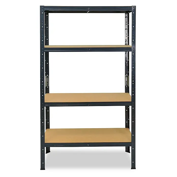 shelfplaza Schwerlastregal HOME - H x B x T: 180 x 120 x 60 cm, Traglast pro Boden: 175 kg, Stecken, anthrazit - Ein stabiles Regal mit vier Ebenen bietet viel Stauraum. Ideal für Garage, Keller oder Lager. Robuste Konstruktion für hohe Belastbarkeit.