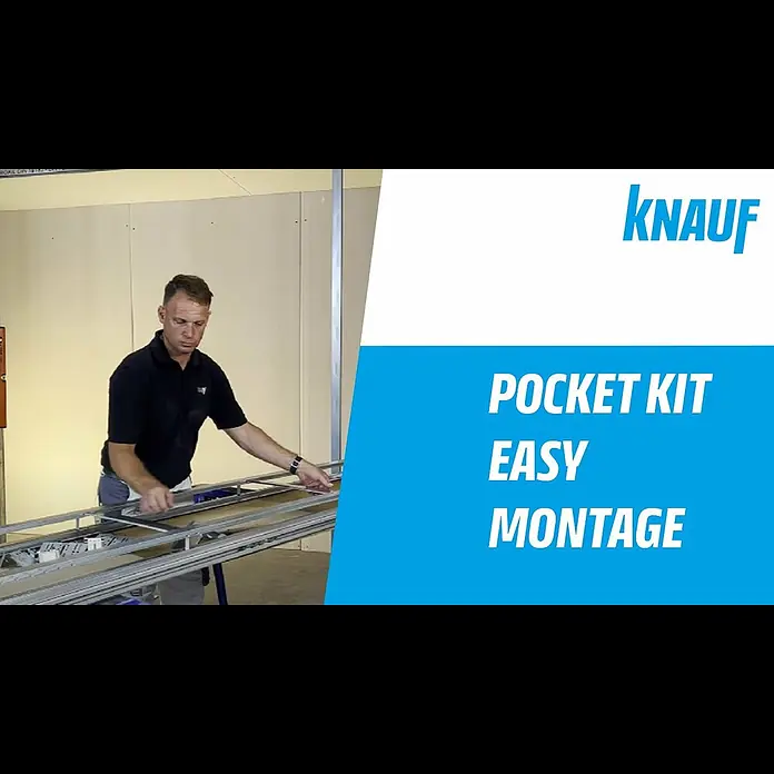 Knauf Pocket Kit Easy CW-Standprofil 100 Höhenausgleich - Knauf Pocket Kit Easy Schiebetürsystem - Knauf Pocket Kit Easy Montage