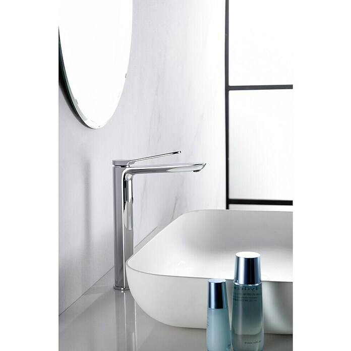 Imex Dinamarca Grifo de lavabo alto (Cromo, Brillante)