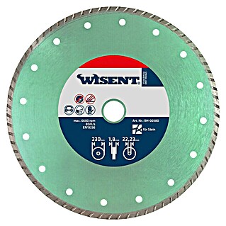 Wisent Diamant-Trennscheibe Beton (Geeignet für: Baustellenmaterialien, Durchmesser Scheibe: 230 mm)