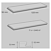 Vinylboden SPC Eiche Tobacco (Eiche Tobacco, Landhausdiele, 1 220 x 182 x 3,5 mm) | BAUHAUS
