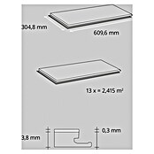 b!design Vinylvloer SPC Hellas (Hellas, Tegel, 609,6 x 304,8 x 3,8 mm) | BAUHAUS