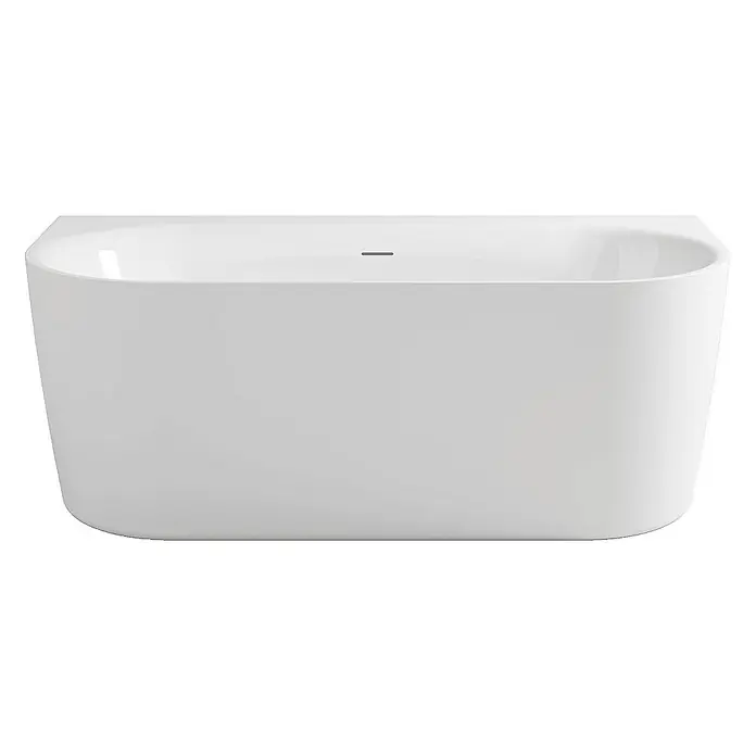 Calmwaters Freistehende Badewanne Seamless Comfort - L x B: 160 x 75 cm, Sanitäracryl, Weiß - Elegante, freistehende Badewanne in schlichtem Weiß. Das moderne Design macht sie zum Blickfang in jedem Badezimmer.