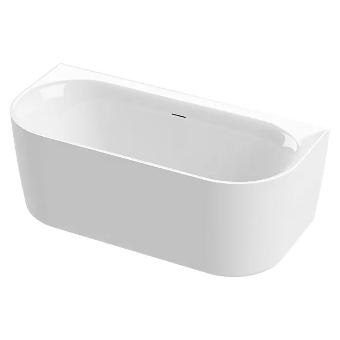 Calmwaters Freistehende Badewanne Seamless Comfort - L x B: 160 x 75 cm, Sanitäracryl, Weiß - Moderne, freistehende Badewanne in Weiß. Stilvolles Design für ein entspannendes Badeerlebnis mit eleganten Formen und hochwertiger Verarbeitung.