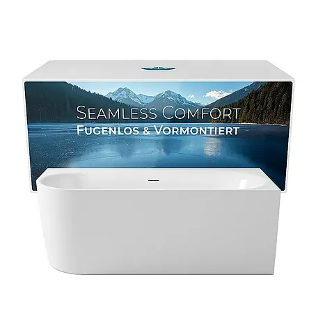 Calmwaters  Freistehende Badewanne Seamless Comfort