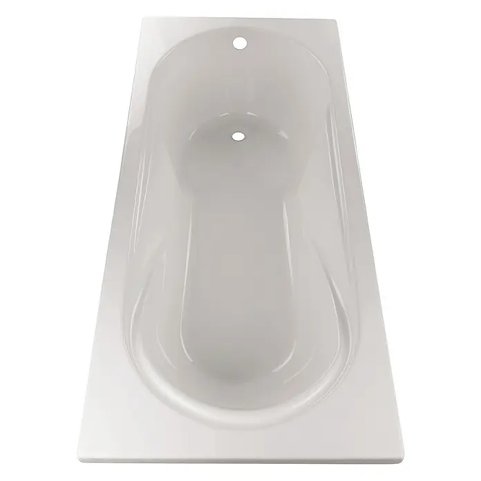 Calmwaters Badewanne Modern Small 2 - Sanitäracryl, Weiß - Weißer Badewannen-Einsatz mit glatter Oberfläche und rechteckiger Form, ideal für Badezimmerrenovierungen.